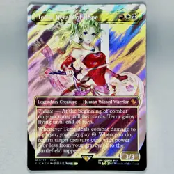Terra, Herald of Hope M 0212 Borderless SURGE Foil Final Fantasy MtG Collectors - Image 3