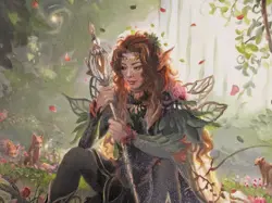 Magic the Gathering MTG Original art Repaint Yenna, Redtooth Regent WOE - Image 2