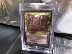 MTG 1998 Stronghold Sliver Queen Card, Mint Condition, in card protector. - Image 2