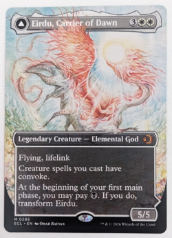 Eirdu, Carrier of Dawn | Isilu (286) Borderless, Lorwyn Eclipsed ECL, Magic MtG! - Image 1