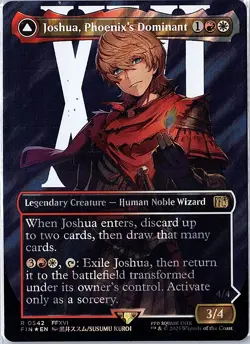 Joshua, Phoenix's Dominant (Borderless) (Surge Foil) Foil R FIN 542 NM - Image 1