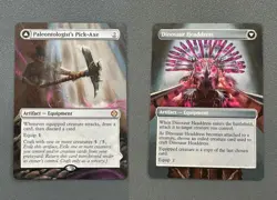 Paleontologists Pick-Axe MTG The Lost Caverns of Ixalan Hand Painted Altered Art - Image 1