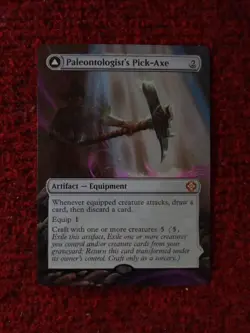 Paleontologists Pick-Axe MTG The Lost Caverns of Ixalan Hand Painted Altered Art - Image 2