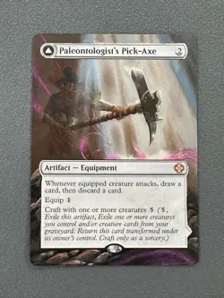 Paleontologists Pick-Axe MTG The Lost Caverns of Ixalan Hand Painted Altered Art - Image 4