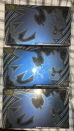 Pokemon Mega Charizard X ex Ultra-Premium Collection Box Factory Sealed Lot Of 3 - Image 1