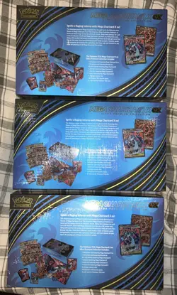 Pokemon Mega Charizard X ex Ultra-Premium Collection Box Factory Sealed Lot Of 3 - Image 2