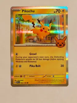 ⚡ Pokemon TCG Pikachu 062/193 - Trick or Trade Halloween Promo (2023) - Holo NM - Image 1