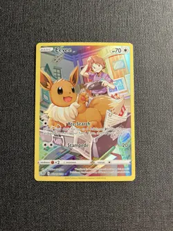 Pokemon TCG Card Eevee TG11/TG30 Brilliant Stars Trainer Gallery - NM - Image 1