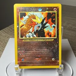 Pokemon! WOTC! Entei - Black Star Movie Promo - Reverse Holo - #34 MP-HP - Image 1
