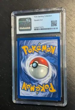 1999 Pokemon 🌊 Base Set Unlimited Gyarados Holo SQUARE CUT ERROR ✂ CGC 8.5 🎏 - Image 3