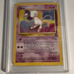 Pokemon Mew #8 Black Star Promo League PSA 8 Regular Finish 2000 English - Image 3
