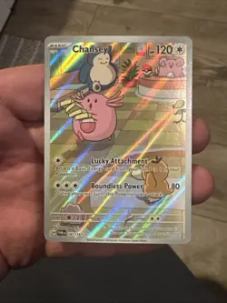 Pokemon TCG Chansey 187/167 Illustration Rare Full Art Holo Twilight Masquerade - Image 2