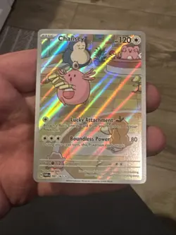 Pokemon TCG Chansey 187/167 Illustration Rare Full Art Holo Twilight Masquerade - Image 3