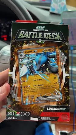 Pokemon TCG : Lucario Ex Battle Deck (2018) Lucario special edition Pokemon RARE - Image 1