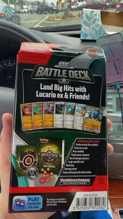Pokemon TCG : Lucario Ex Battle Deck (2018) Lucario special edition Pokemon RARE - Image 2