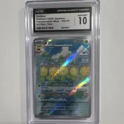 Pokemon Sunflora 102/101 Sv6 Transformation Mask Art Rare Holo Japanese CGC 10 - Image 1