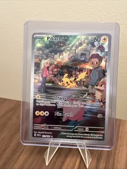 Pokemon 2024 Pikachu Full Art 151 Scarlet and Violet Card 173/165 English - Image 1