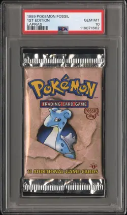 POKEMON 1999 FOSSIL PACK 1ST EDITION LAPRAS PSA 10 - Image 1