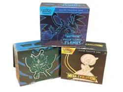Pokemon ETB Lot of 3 - Phantasmal Flames Twilight Masquerade & Mega Evolution - Image 1