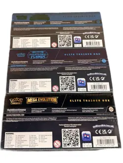 Pokemon ETB Lot of 3 - Phantasmal Flames Twilight Masquerade & Mega Evolution - Image 3