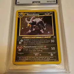 Pokemon Houndoom Holo Rare 4/75 Neo Discovery AGS 6 The Pokemon Company 2001 - Image 1