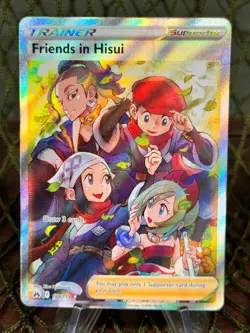 FRIENDS IN HISUI ~ Pokemon TCG: CROWN ZENITH ~ 148/159 FULL ART TRAINER - Image 1