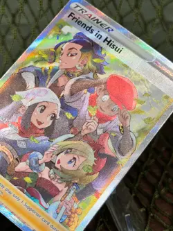 FRIENDS IN HISUI ~ Pokemon TCG: CROWN ZENITH ~ 148/159 FULL ART TRAINER - Image 3