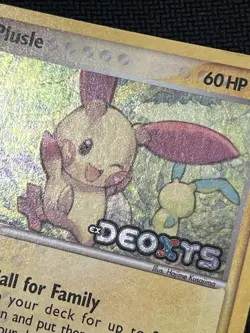 Pokemon Card - Plusle Deoxys 44/107 Reverse Holo Stamped NM - Image 2