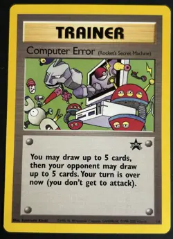 Pokemon TCG Computer Error 16/53 Wotc Black Star Promo NM - Image 1