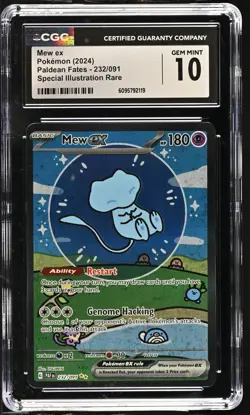 Mew EX 232/091 Special Illustration Rare Pokemon CGC 10 Gem Mint *119 - Image 1