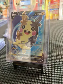 Pokemon TCG Morpeko v Ultra Rare Card 190/202 Sword & Shield Base Set - Image 1