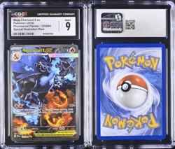 2025 POKEMON PFL SPECIAL ILLUSTRATION RARE #125 MEGA CHARIZARD X EX GRADED CGC 9 - Image 1