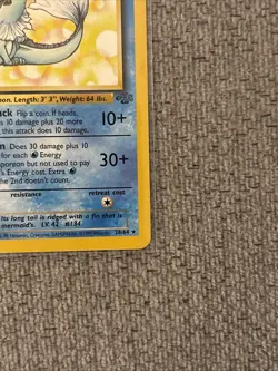 Pokemon TCG Vaporeon 28/64 Jungle Set Non-Holo Rare, Unlimited LP Condition - Image 2