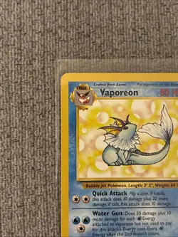 Pokemon TCG Vaporeon 28/64 Jungle Set Non-Holo Rare, Unlimited LP Condition - Image 4