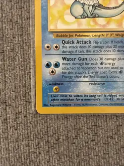 Pokemon TCG Vaporeon 28/64 Jungle Set Non-Holo Rare, Unlimited LP Condition - Image 5