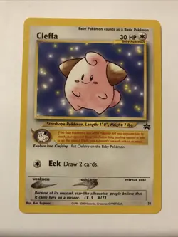 CLEFFA Pokemon Card - WOTC Promo - Black Star - #31 - NM - Image 1