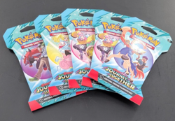 Lot of 5 Pokemon Journey Together Scarlet & Violet Sleeved Booster Packs - Image 1