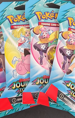 Lot of 5 Pokemon Journey Together Scarlet & Violet Sleeved Booster Packs - Image 2
