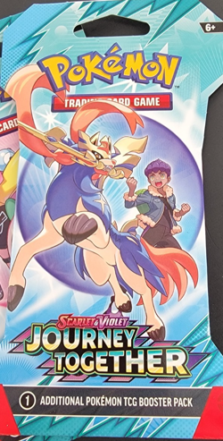 Lot of 5 Pokemon Journey Together Scarlet & Violet Sleeved Booster Packs - Image 4
