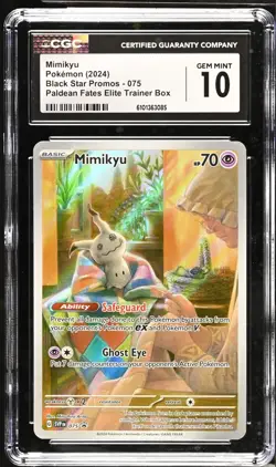 Pokemon 2024 Mimikyu Black Star Promos 075 CGC 10 - Image 1