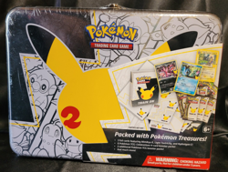 Pokemon 25th Anniversary Celebrations Treasure Chest Lunchbox Tin Factory SEALED - Image 1