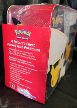 Pokemon 25th Anniversary Celebrations Treasure Chest Lunchbox Tin Factory SEALED - Image 4