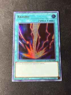 Raigeki - LCKC-EN088 - Ultra Rare - 1st Edition Lightly Played - Yugioh - Image 1