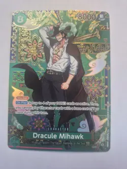 One Piece Dracule Mihawk - OP12-030 (SP) - The Azure Sea’s Seven (OP14) English - Image 1
