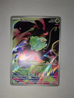 Bulbasaur 133/132 Me01: Mega Evolution Holo Illustration Rare Pokemon TCG Card - Image 1