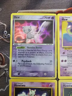 Pokemon Mew Mewtwo Lot Of 4 Holo / Promo Rare 4 Cards TCG - Image 2