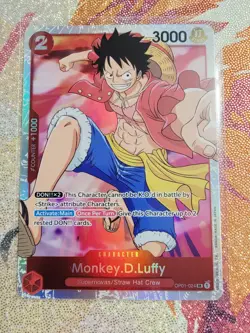 ONE PIECE Card Game Romance Dawn OP01-024 Monkey D Luffy Super Rare - Image 1