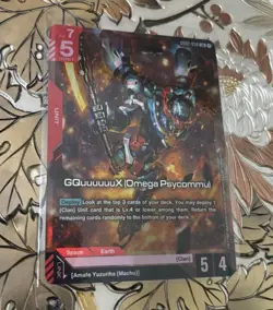 Gundam Card Game GQuuuuuuX (Omega Psycommu) LR GD02-038 Dual Impact A4 - Image 1