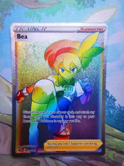 Bea (Secret) 193/185 SWSH Vivid Voltage Holo Pokemon Card NM/M - Image 1
