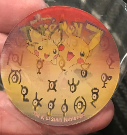 Nintendo Pokemon The Movie 3 Black Star Promo Unown Decoder Disc / Card Mint - Image 2